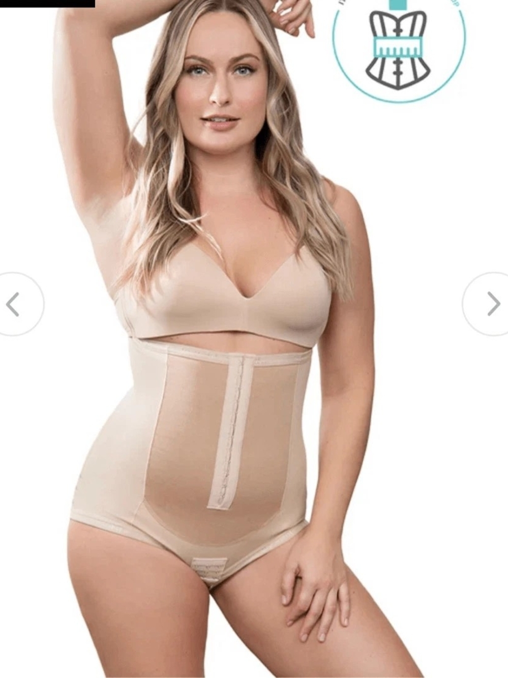 Bellefit Postpartum Girdle High-Waist Shapewear - Nude